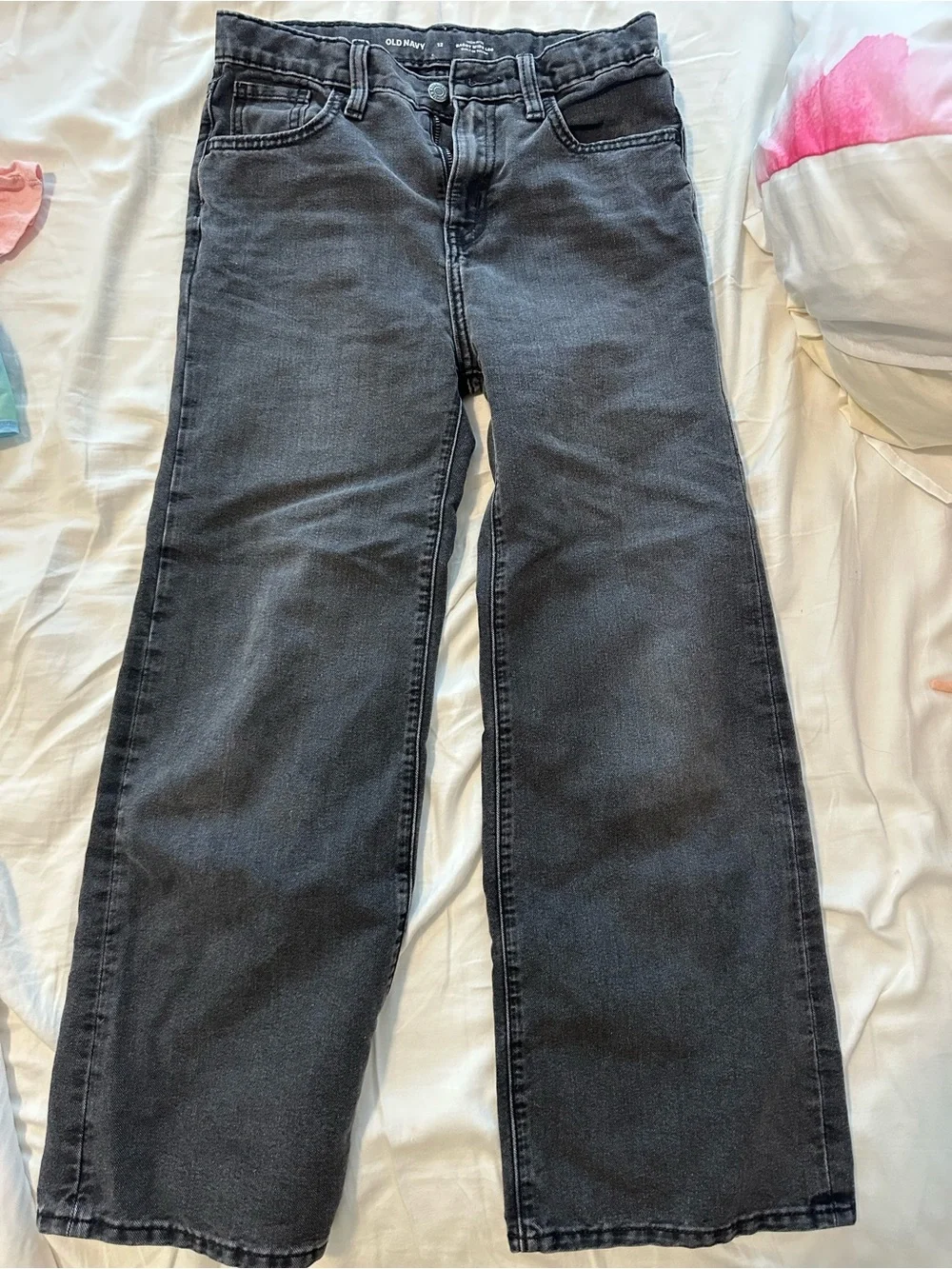 Old Navy girl’s Black Straight-Leg Jeans